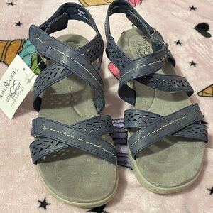 Kim Rogers Navy Kids Sandals